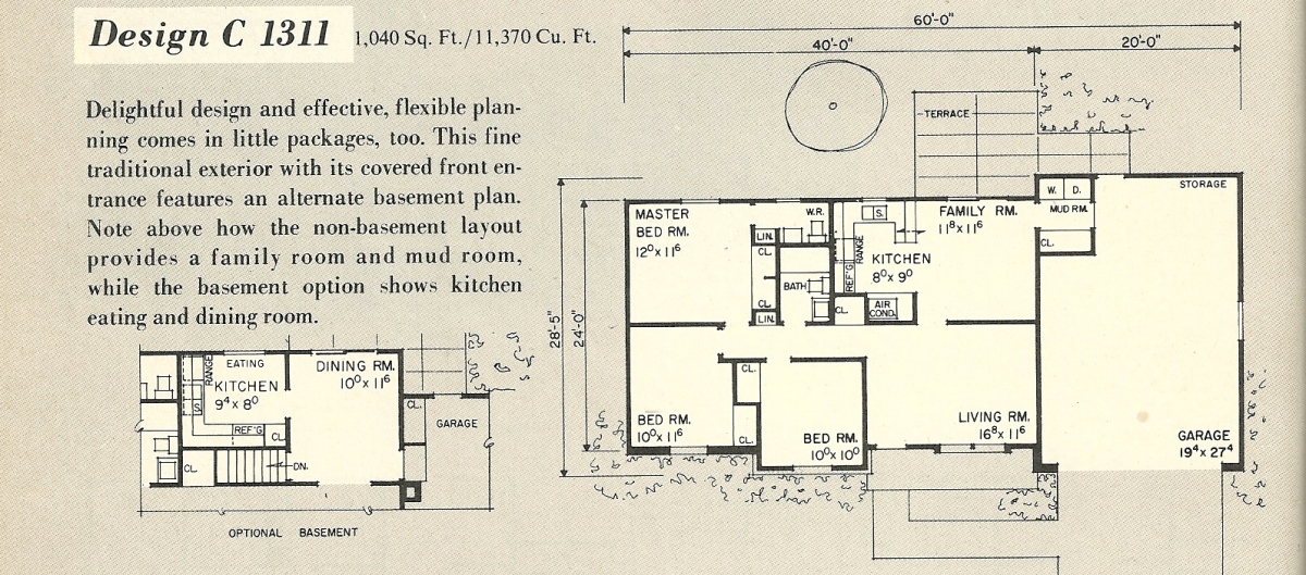 Vintage House Plans, 1960s Homes, Mid Century Homes