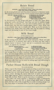 Vintage Recipes, Baking Bread
