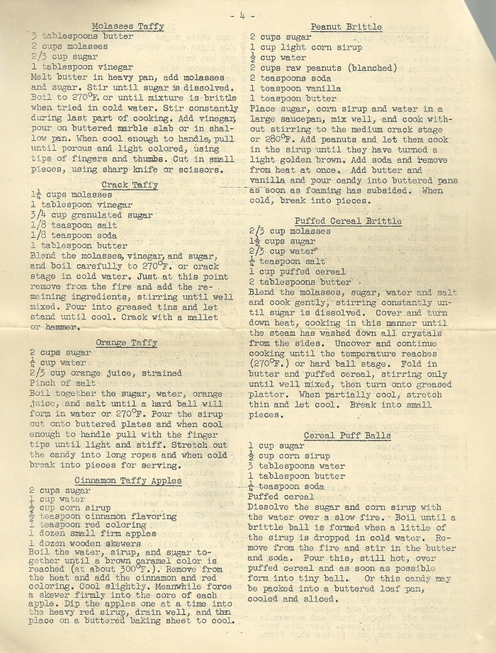 Vintage Recipes Simple Homemade Candies 1