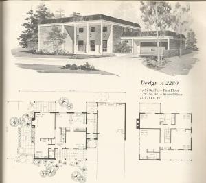 Vintage House plans, mid century homes