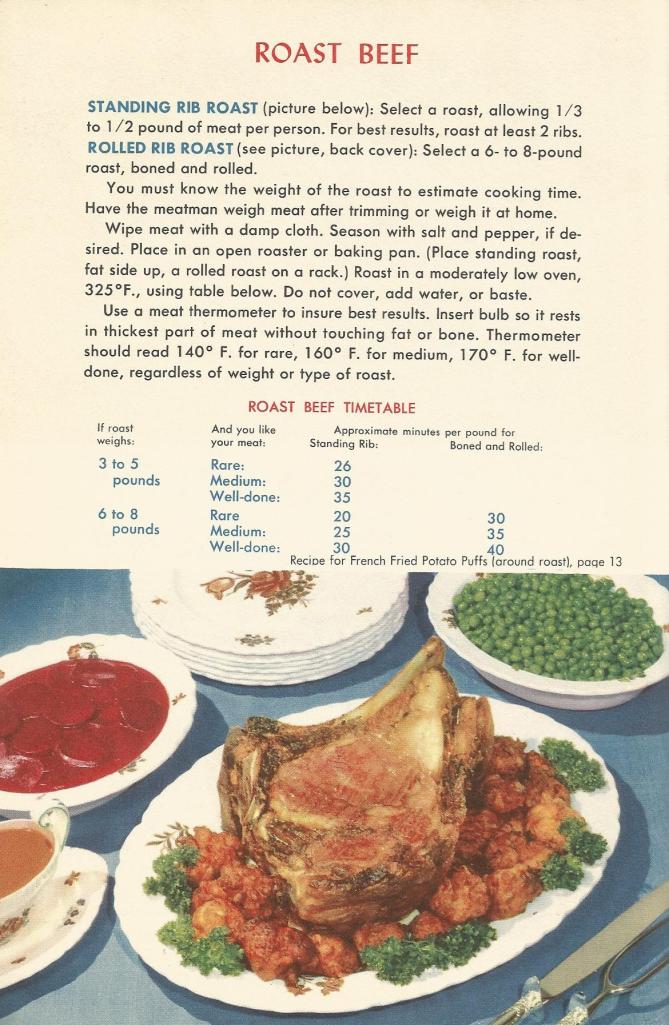 1950s, meat recipes, vintage recipes