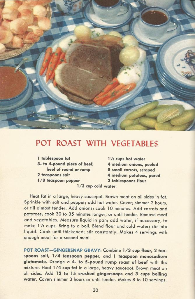 1950s, meat recipes, vintage recipes